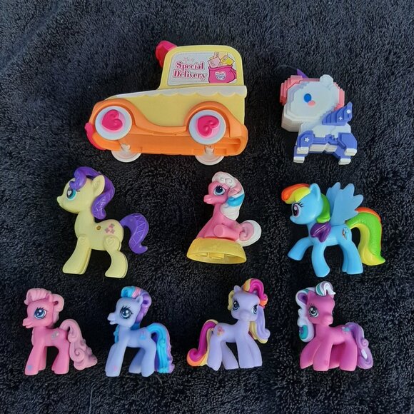 My Little Pony 2" to 2.5" Assorted Lot (8) & Car - Picture 4 of 6